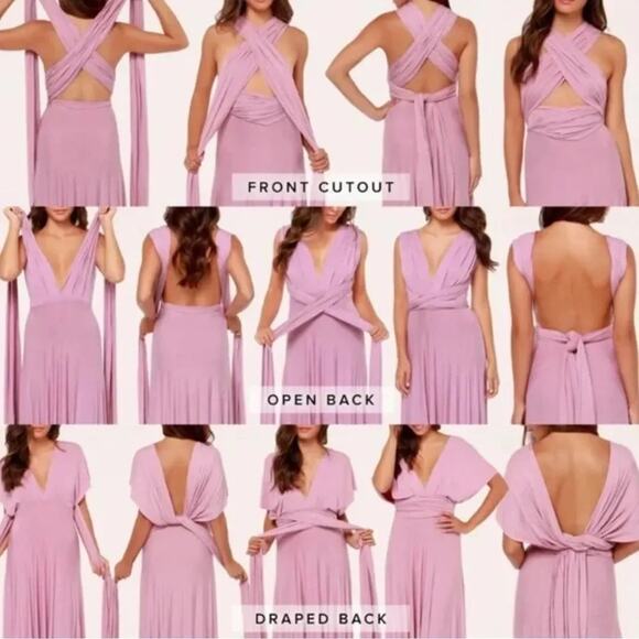 Lulu’s Tricks of the Trade Pink Maxi Dress, Size Medium, New with Tag, Versatile - Picture 3 of 6